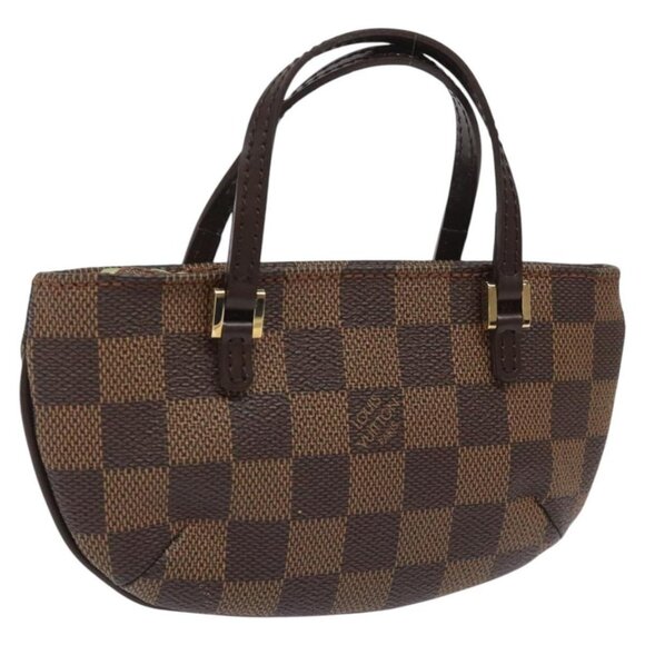 LOUIS VUITTON Damier Ebene Manosque GM Accessory Pouch N51120 LV Auth 114977 - Picture 1 of 16